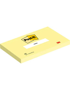 PACK 12 BLOCS 100 HOJAS NOTAS ADHESIVAS 76X127MM CANARY YELLOW CAJA CARTÓN 655 POST-IT 7100290165