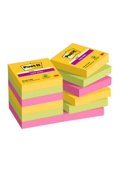 PACK 12 BLOCS 90 HOJAS NOTAS ADHESIVAS 47