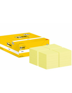 PACK 18+6 BLOCS 100 HOJAS NOTAS ADHESIVAS 38X51MM CANARY YELLOW CAJA CARTÓN 653-CY-VP24 POST-IT 7100317764 2