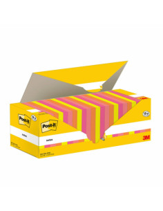 PACK 18+6 BLOCS 100 HOJAS NOTAS ADHESIVAS 76X76MM COLORES SURTIDOS CAJA CARTÓN 654-COL-VP24 POST-IT 7100317837