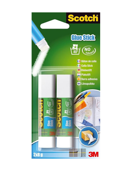 PACK 2 BARRAS ADHESIVO PERMANENTE 8G 6216CN SCOTH 7100115379