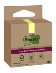 PACK 3 BLOCS 70 HOJAS NOTAS RECICLADAS ADHESIVAS 47