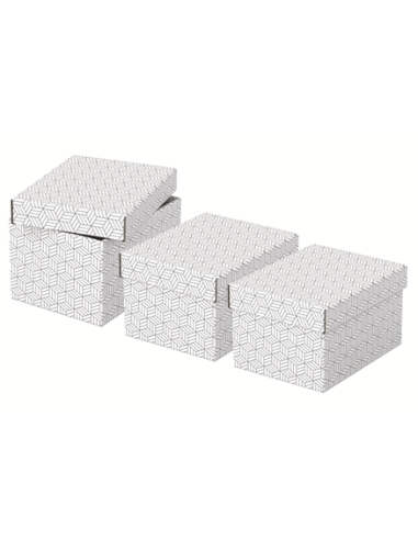 PACK 3 CAJAS BLANCAS 255X200X150MM ESSELTE 628280