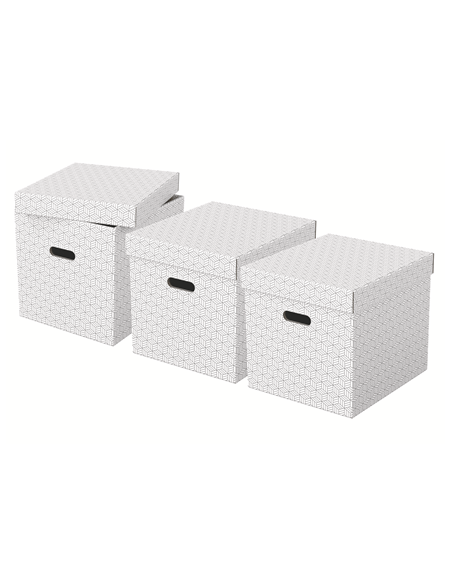 PACK 3 CAJAS BLANCAS 365X320X315MM ESSELTE 628288