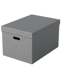 PACK 3 CAJAS GRISES 510X355X305MM ESSELTE 628287
