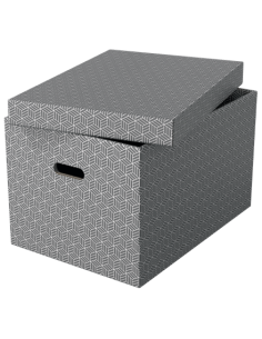 PACK 3 CAJAS GRISES 510X355X305MM ESSELTE 628287 2