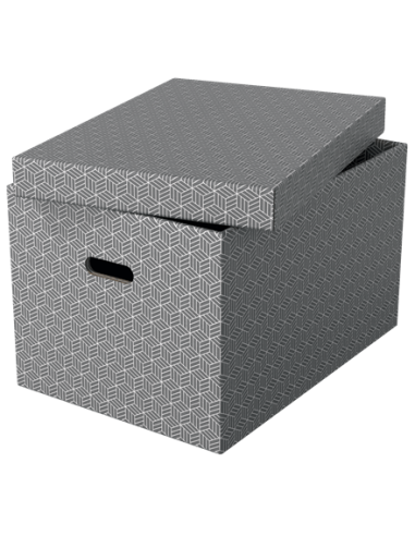 PACK 3 CAJAS GRISES 510X355X305MM ESSELTE 628287