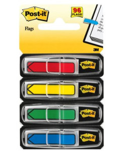 PACK 4 DISPENSADORES X 24 MARCADORES INDEX FLECHA 11