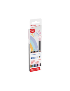 PACK 4 ROTULADORE 1200 GLITTER. PASTEL. EDDING 4-1200-4-3