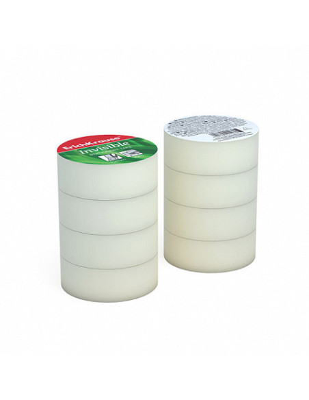 PACK 4 UNIDADES CINTA ADHESIVA INVISIBLE, 18MMX20M ERICH KRAUSE 40197