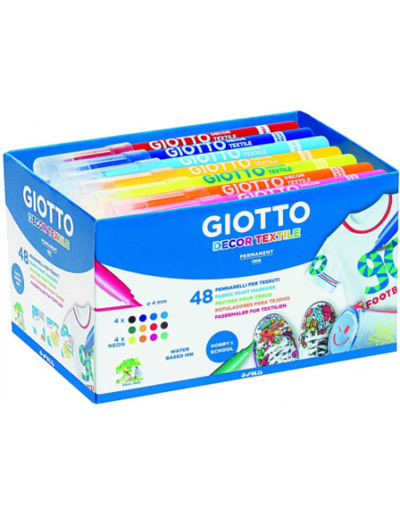 PACK 48 MARCADORES DECOR TEXTIL COLES GIOTTO F494700