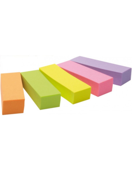 PACK 5 BLOCS 100 HOJAS MININOTAS 15X50MM COLORES SURTIDOS 670-5 POST-IT 7100172770