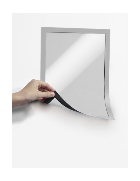 PACK 5 MARCOS INFORMATIVOS DURAFRAME MAGNETIC A4 PLATA DURABLE 486923
