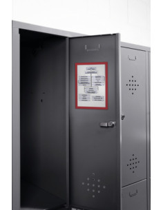 PACK 5 MARCOS INFORMATIVOS DURAFRAME MAGNETIC A4 ROJO DURABLE 486903 2