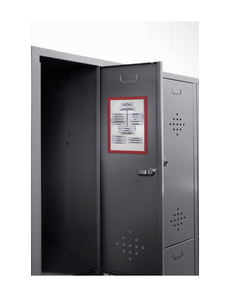 PACK 5 MARCOS INFORMATIVOS DURAFRAME MAGNETIC A4 ROJO DURABLE 486903