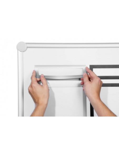 PACK 5 MARCOS INFORMATIVOS DURAFRAME MAGNETIC TOP 236X66MM PLATA DURABLE 498623