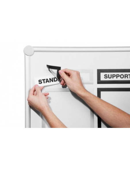 PACK 5 MARCOS INFORMATIVOS DURAFRAME MAGNETIC TOP 236X66MM PLATA DURABLE 498623