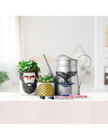 PACK 5 ROTULADORES EDDING 3000 COLORES BÁSICOS 01 - 05 EDDING 3000-5-S