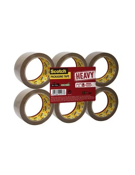 PACK 6 CINTAS DE EMBALAJE MARRÓN 50MM X 66M HV.5066.F6.B SCOTH 7100303341 PACK 6 CINTAS DE EMBALAJE MARRÓN 50MM X 66M HV.5066.F6.B SCOTH 7100303341