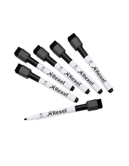 PACK 6 MINI ROTULADORES PIZARRA BLANCA NOBO 2104184