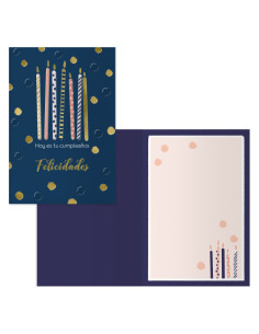 PACK 6 TARJETAS DE FELICITACIÓN CUMPLEAÑOS - TAMAÑO 11 2