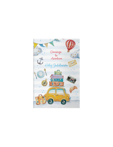 PACK 6 TARJETAS DE FELICITACIÓN JUBILACIÓN - TAMAÑO 11