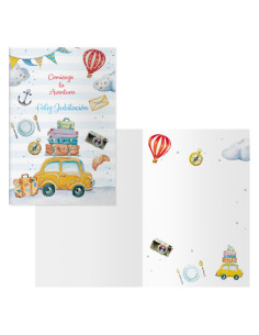 PACK 6 TARJETAS DE FELICITACIÓN JUBILACIÓN - TAMAÑO 11 2