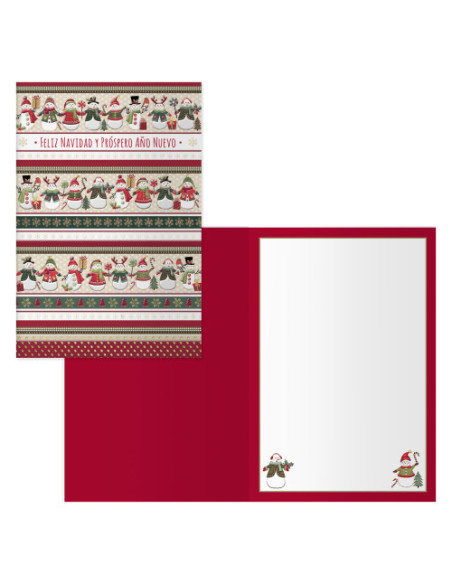 PACK 6 TARJETAS DE FELICITACIÓN NAVIDAD - TAMAÑO 11