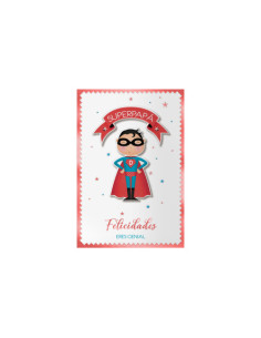PACK 6 TARJETAS DE FELICITACIÓN PAPÁS - TAMAÑO 11
