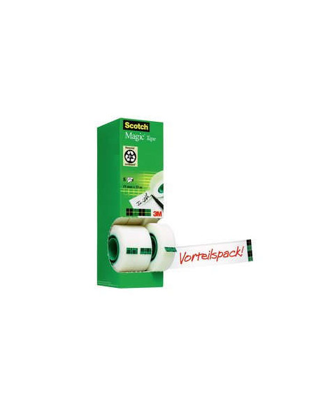 PACK 7+1 ROLLOS CINTA INVISIBLE 19MM X 33M MAGIC810PCK8 SCOTH 7100026960