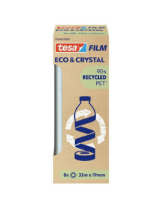 PACK 8 CINTAS ADHESIVAS TESAFILM ECO&PREMIUM 33:19  TOWER TESA TAPE 59044-00000-00