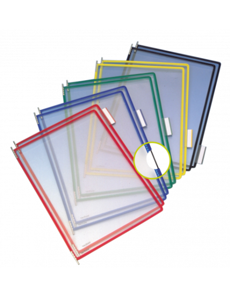 PACK DE 10 FUNDAS CON PIVOTES A4 VERTICAL COLOR AZUL TARIFOLD 114001