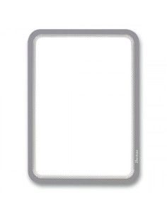 PACK DE 2 MARCO ADHESIVO MAGNETO A4 CON CIERRE MAGNÉTICO PLATA TARIFOLD 194950