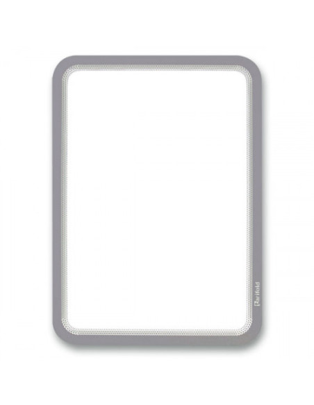 PACK DE 2 MARCO ADHESIVO MAGNETO A4 CON CIERRE MAGNÉTICO PLATA TARIFOLD 194950