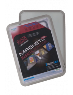 PACK DE 2 MARCO MAGNÉTICO MAGNETO SOLO A4 PLATA TARIFOLD 195030