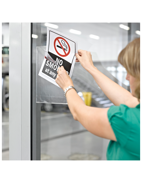 PACK DE 5 FUNDA ADHESIVA REPOSCIONABLE KANG EASY CLIC A4 VERTICAL/HORIZONTAL TARIFOLD 194770