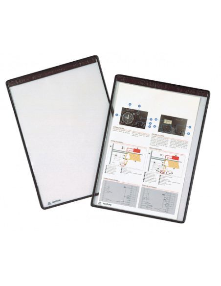 PACK DE 5 FUNDAS MAGNÉTICA CON MARCO NEGRO TARIFOLD 194607