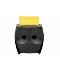 PACK DISPENSADOR Z-NOTES BÚHO NEGRO + 2 BLOCS 45 HOJAS 76X76MM POST-IT SUPER STICKY Z-NOTES OWL-330 POST-IT 7100322315