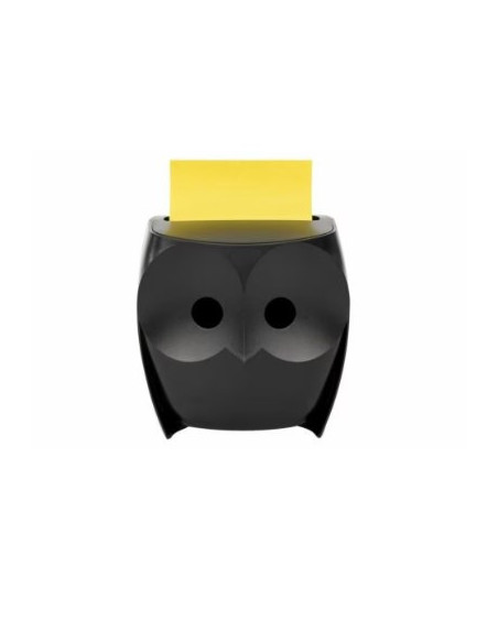 PACK DISPENSADOR Z-NOTES BÚHO NEGRO + 2 BLOCS 45 HOJAS 76X76MM POST-IT SUPER STICKY Z-NOTES OWL-330 POST-IT 7100322315