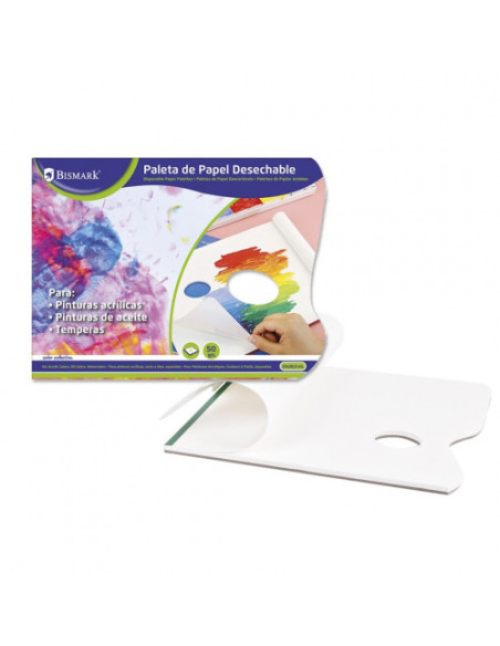 PALETA DESECHABLE 15 HOJAS 50 GR BISMARK 328415