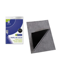 PAPEL DE CALCO COLOR NEGRO A4 - 10 HOJAS BISMARK 328514