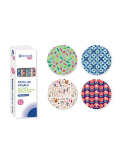 PAPEL DE REGALO TODO TIEMPO FUNNY 100X300 CM BISMARK 329861
