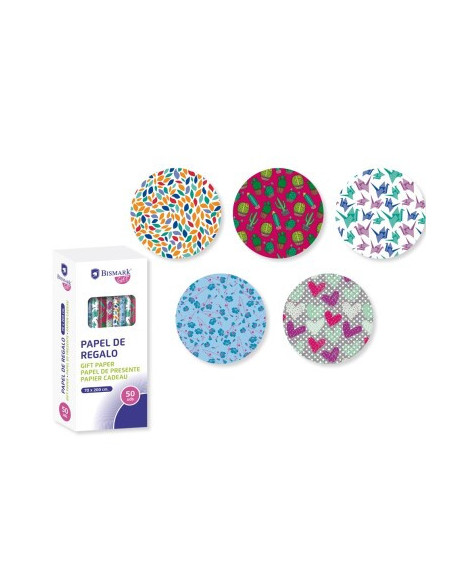 PAPEL DE REGALO TODO TIEMPO MOMENTS 70X200 BISMARK 329854