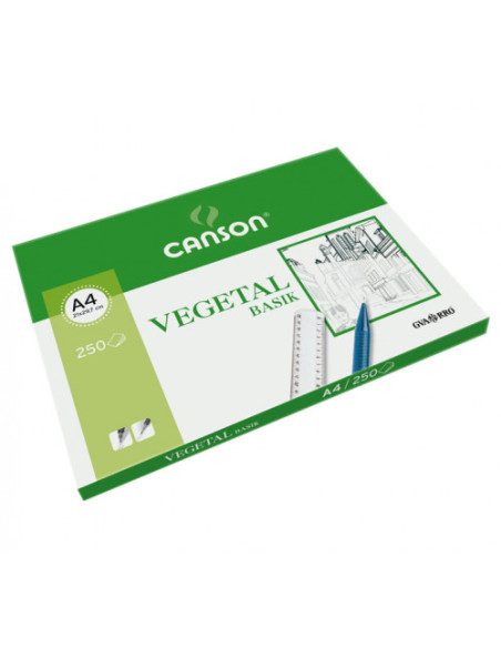 PAQUETE 250 HOJAS PAPEL VEGETAL A4 90G GUARRO CANSON C200406219