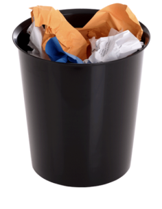 PAPELERA 18 LITROS RECICLABLE 290 X 310MM NEGRA ARCHIVO 2000 2001 NE