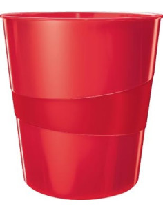 PAPELERA LEITZ WOW CAPACIDAD 15 LITROS ROJO LEITZ 52781026