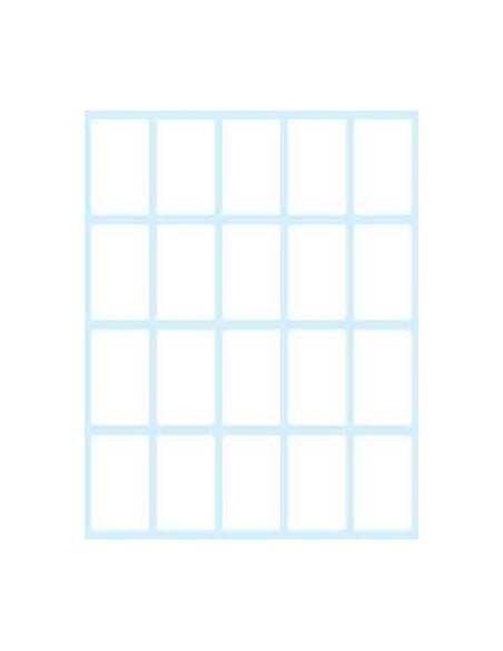 PAQUETE 10 HOJAS ETIQUETAS BLANCAS EN SOBRE-36X22 MM TICO E-3622