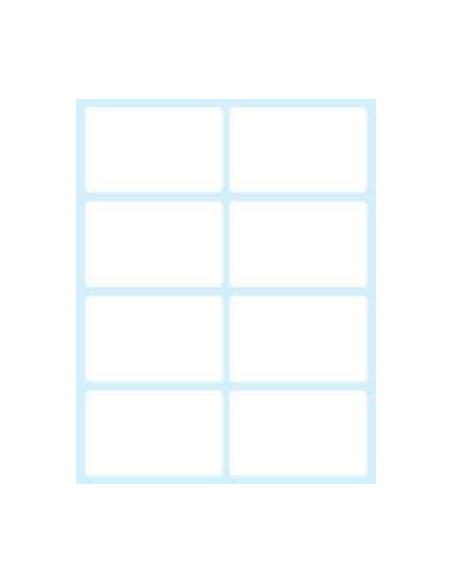 PAQUETE 10 HOJAS ETIQUETAS BLANCAS EN SOBRE-58X36 MM TICO E-5836