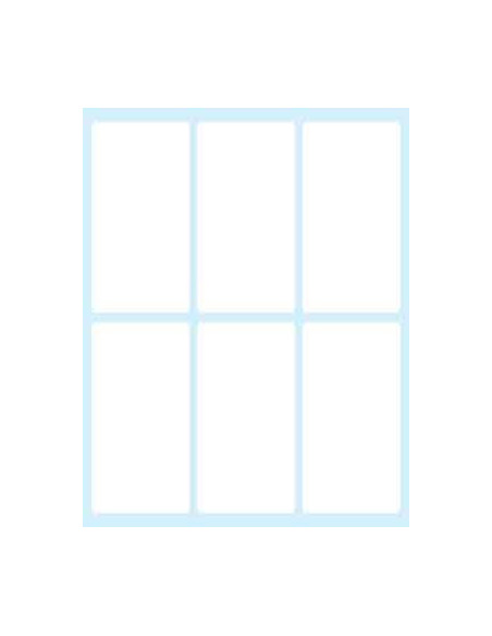 PAQUETE 10 HOJAS ETIQUETAS BLANCAS EN SOBRE-74X38 MM TICO E-7438