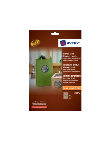 PAQUETE 20 HOJAS ETIQUETAS PARA PRODUCTOS EN PAPEL KRAFT PAQUETE 20 HOJAS ETIQUETAS PARA PRODUCTOS EN PAPEL KRAFT